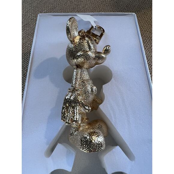 Disney X Baublebar Gold Mickey Mouse Bag Charm Keychain -Rare/HTF - Picture 4 of 8